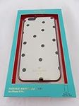 Kate Spade New York Flexible Hardhsell Cell Phone Case Scattered Pavillion for iPhone 6 plus / 6s Plus - White / Black Dots