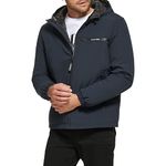 Calvin Klein Men's Stretch Jacket, Classic Hooded Navy, M