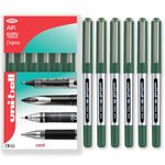 uni-ball Eye Micro UB-150 Gel Ink Pen - 0.5 mm - In Gift Box (Pack of 6, Green)