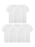 Fruit of the Loom Boys' Eversoft Cotton Undershirts, T Shirts & Tank Tops, T Shirt - Boys - 5 Pack - White, Large