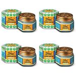 Tiger Balm White Ointment | 21ml each | Pack of 4 | Ayurvedic Pain Relief Balm | for Fast Effective Relief from Headache, Stuffy Nose, Nasal Congestion | Combo Pack