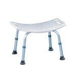 ElderEase Shower Bench | Height Adjustable | Imported | Drainage Holes to Drain Water | Non Slip Rubber Grips | (White) (Compact-Packed)