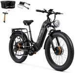 C35 Step-Through Electric Bike for Adults, AWD Dual Motor, 40MPH, 52V 35Ah