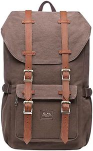 KAUKKO Zaino in nylon per Computer Portatile da 15", Casual retrò Viaggi Trekking Backpack