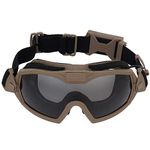 Airsoft Goggles, Tactical Anti Fog Glasses with Fan System for Riding
