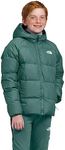 The North Face Boy's Reversible Mount Chimbo Hooded Jacket, Dark Sage, Medium