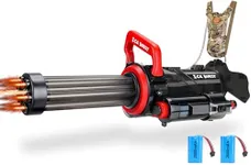 Most Powerful Gatling Electric Water Gun with Flash Lights, High Powered Automatic Squirt Guns for Adults,Water Blaster Summer Pool Toys for Kids Ages 8+(Black)