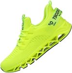 Ezkrwxn Women's Sneakers Trail Running Walking Shoes, Fluorescent Green, 6.5