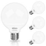 G25 Globe LED Bulbs 5000K Daylight, Vanity Light Bulb for Bathroom Vanity Mirror Honesorn Bathroom Light Bulbs 5W 60 Watt Equivalent Light Bulbs 500LM,E26 Medium Base,Non-dimmable,4 Pack