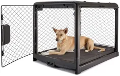 Diggs Revol Dog Crate (Collapsible Dog Crate, Portable Dog Crate, Travel Dog Crate, Dog Kennel) for Medium/Large Dogs and Puppies (Charcoal)