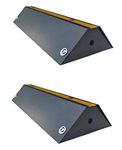 SNS SAFETY LTD Low Profile Steel Wheel Stop for Car Parks and Garages 42x16x7 cm (Pack of 2)