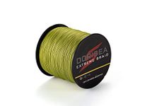 DORISEA Extreme Braid 100% Pe Braided Fishing Line 6-550Lb Test Fishing Wire 100m/109Yards Fishing String-Abrasion Resistant Incredible Superline Zero Stretch(Army Green, 550lb/2.5mm(16Strands))