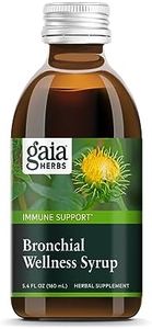 Gaia Herbs Bronchial Wellness Syrup - Immune Support Supplement to Help Maintain Lung Health and Help Provide Comfort for Occasional Sore Throat - 5.4 Fl Oz (Up to 32-Day Supply)