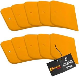 Custom Shop - 4 Inch Body Filler Spreaders for Automotive Body Fillers, Putties and Glazes - Easy, Precise, and Reusable Application - 10 Pack