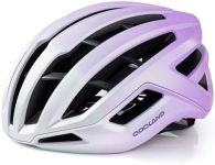 Odoland Adult Bike Helmets, Bike Helmets,Gradient Purple White
