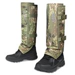 QOGIR Snake Gaiters for Hunting: Durable Snake Guards, Snake Gaiter Leggings for Men & Women, Snake Bite Protection for Lower Legs, Snake Proof Gaiters with Adjustable Size(Camo)