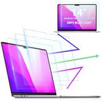 [3-Pack] Screen Protector for Macbook Pro 14 Inch, PYS Anti Blue Light Screen Filter, Matte Anti-Glare Film, Anti-Scratch, Anti-Fingerprint, Bubble Free