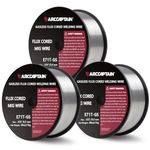 ARCCAPTAIN Flux Core Welding Wire .035, Flux Core Welding Wire 2lbs 3 Pack E71T-GS Gasless Low Splatter Mig Welding Wire Mild Carbon Steel Compatible With Lincoln Miller Forney Harbor Welder