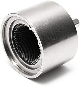 Vouyar Nettoyeur de tuyaux en cuivre entièrement métallique de 2,5 cm, Brosse de Nettoyage pour perceuse avec brosses remplaçables, pour plombiers Professionnels et industriels