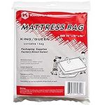 K KINGPLAST King/Queen Disposable Mattress Bag for Moving, 2Mil 78" x 96" Heavy Duty Thick Plastic Mattress Storage Bag Cover for Bed Protector