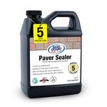 Rainguard Concrete Paver Sealer Concentrate | Makes 5 Gallon | Protects Paver Surfaces Against Water, Oil, Sap and Stains | Water-Based Silane/Siloxane Acrylic | Eco-Friendly | Natural Finish