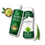 Tredha Advanced Herbal Hair Oil 100ml + Aloe Vera & Tea Tree Anti-Dandruff Shampoo 100ml | Hair Growth & Anti Hair Fall Combo for Men & Women | Controls Frizz & Dryness | Sulphate & Paraben Free Care | Helps Delay Premature Greying