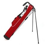 Orlimar Pitch 'n Putt Golf Lightweight Stand Carry Golf Club Bag for Men and Women, Brick Red