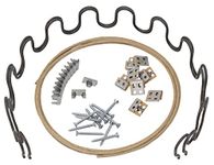 House2Home 15" Couch Spring Repair Kit to Fix Sofa Support for Sagging Cushions - Includes 2pk of Springs, Upholstery Spring Clips, Seat Spring Stay Wire, and Installation Instructions