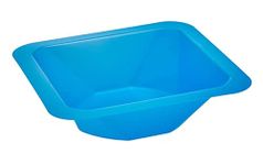 Heathrow Scientific HS1421B Standard Weighing Boat, Polystyrene, Medium, 85 mm L x 85 mm W x 24 mm D, Blue (Pack of 500)