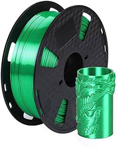 CC3D Silk Jade Green PLA Shiny Emerald Green 3D Printer Filament 1.75mm, Metal Metallic Color Gradient Filament 1KG 2.2LBS Spool 3D Printing Shiny Silk Like Feeling Materials