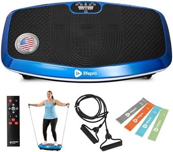 Lifepro Hovert 3D Vibration Plate Exercise Machine — Whole Body Vibration Platform Machine with Dual Motors, 99 Speeds & Resistance Bands — Vibrating Plate for Lymphatic Drainage and Muscle Toning