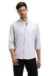 Dennis Lingo Men's Cotton Khaki Solid Relaxed Fit Button-down Full Sleeves Casual Shirt (M)