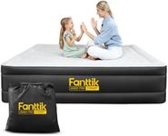 Fanttik OQ22 Pro Queen Air Mattress with Built-in Pump, 22" Queen Size Inflatable O'Smell Air Mattress, 720 LBS Support, Portable & Waterproof Airbed for Home, Camping, Guests - Black