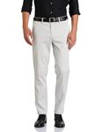 Symbol Premium Men's Flexi Waist Casual Mid Rise Pants | Stretchable Chinos | Stylish Office Fashion Trousers (Available in Slim Fit & Regular Fit) (Grey_30)