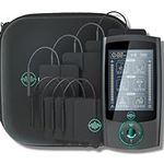 Magic Massage Company magiPULSE, Dual Channel TENS EMS Machine for Pain Relief, Muscle Stimulator with High Quality TENS Electrode Pads for Back, Joint, 24 Programs and 20 Intensity Levels