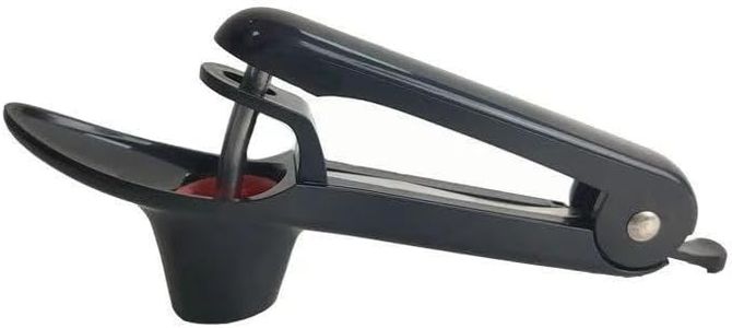 Becho Cherry Pitter,Olive Pitter and Cherry Stone Remover with Food-Grade Silicone Cup,Lengthened Splatter Shield (Black)