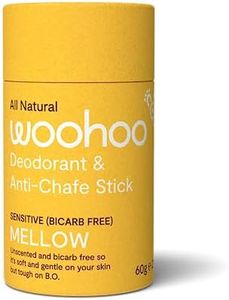 Woohoo Body Natural Deodorant and Anti-Chafe Stick 60 g, Mellow