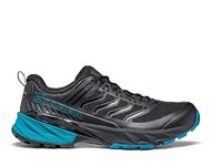 SCARPA Men's Rush GTX Waterproof Gore-Tex Shoes for Hiking and Trail Running, Black/Ottanio, 9-9.5