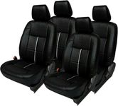 Khushal Leatherite Car Seat Covers Designer Front and Bk Seat Cover Set Maruti BALENO Delta 2021 to 2023 TOP Model Back SEAT Two Part 60/40