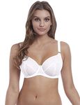 Freya Women's Starlight Unlined Side Support Lace Underwire Bra, White, 36H