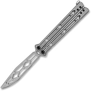 Kershaw Lucha Trainer Balisong Butterfly Knife Stainless Steel (4.6" Stonewash)