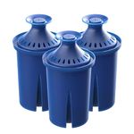 AQUA CREST Water Filter, Intended for Brita® Elite® Water Filter, Pitchers and Dispensers, Everyday, UltraMax, Metro+, XL and More, Lasts 6 Months, 3 Pack