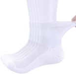 YUEDGE Men's White Bamboo Diabetic 