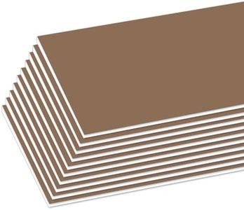 BAZIC Products Foam Board 20" X 30" Brown Color Foam Boards 3/16 Inch Thickness, Presentation Signboards School Craft Project Framing Display, 25-Pack