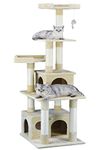 Go Pet Club Cat Condo, 67-Inch, Beige