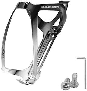 ROCKBROS Bike Water Bottle Holder - Lightweight Aluminum Bike Water Bottle Cage Brackets Adjustable Bicycle Cup Holder for MTB Road Bike