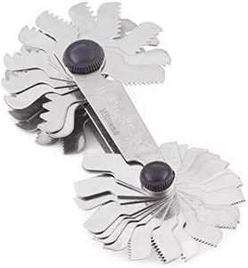 52Pcs Thread Gauge, Metric+ Imperial Stainless Steel Screw Pitch Gauge, 60 and 55 Degree Thread Plug Gauge, Thread Pitch Gauge