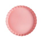 Yardwe 10 Inches Ceramic Pie Dish Pie Pan Round Baking Dish for Quiche Gratin Cake Pizza Dessert (Pink)