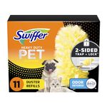 Swiffer Dusters Heavy Duty Pet Multi-Surface Duster Refills for Cleaning, With Febreze Odor Defense, 11 Count