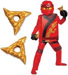 Lego Ninjago Shurikens of Ice Accessories for Kids, Plastic Cartoon Inspired Toy Replica Weapons, 6 Inch Length Each Gold